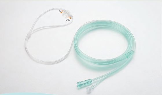 Η θεραπεία με οξυγόνο ιατρικής ποιότητας PVC με ρυθμιζόμενο κλιπ μύτης με/χωρίς λατέξ