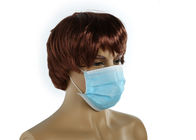 Μπλε μάσκα προσώπου χρώματος μίας χρήσης με τον ελαστικό βρόχο αυτιών, στοματική μάσκα για την προστασία