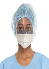 3 χειρουργικός μίας χρήσης αντιβακτηριακός μασκών προσώπου Earloop πτυχών με τη σαφή πλαστική ασπίδα